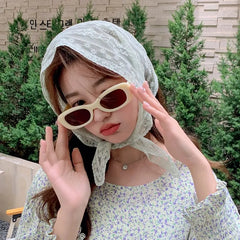 Lace Trim Triangle Bandana
