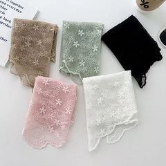 Lace Trim Triangle Bandana