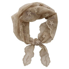 Lace Trim Triangle Bandana