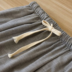Couple Matching Drawstring Waist Plain Harem Pajama Pants (Various Designs)