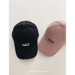 Lettering Embroidered Baseball Cap