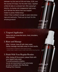 Red Acne Body Peeling Shot  2pcs Bundle Set