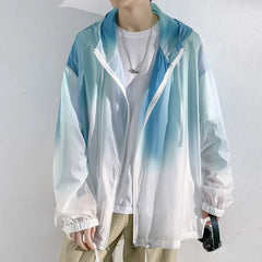 Gradient Hood Zip Windbreaker