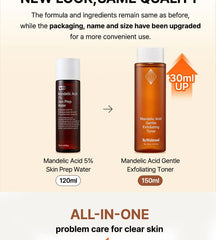 Mandelic Acid Gentle Exfoliating Toner 2pcs Bundle Set