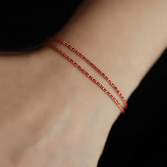 S925 Sterling Silver String Bracelet