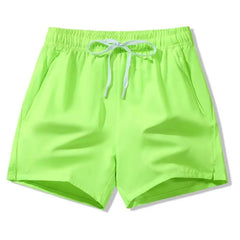 Drawstring Waist Plain Shorts