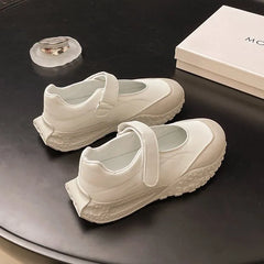 Adhesive Strap Platform Mary Jane Sneakers