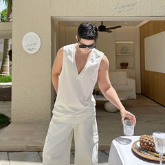 V-Neck Plain Tank Top