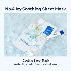 No.4 SOS Icy Soothing Sheet Mask Set 4 sheets
