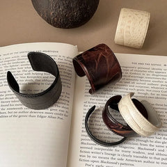 Faux Leather Cuff Bracelet