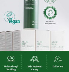 Aloe BHA Skin Toner 2pcs Bundle Set