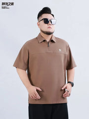 Short-Sleeve Plain Polo Top