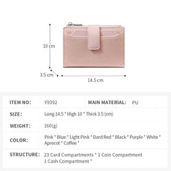 Plain Faux Leather Wallet