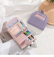 Plain Faux Leather Wallet