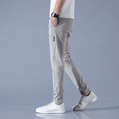 High Waist Plain Tapered Pants