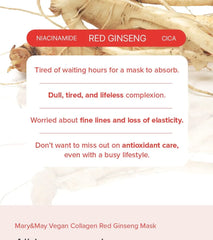 Vegan Collagen Red Ginseng Mask