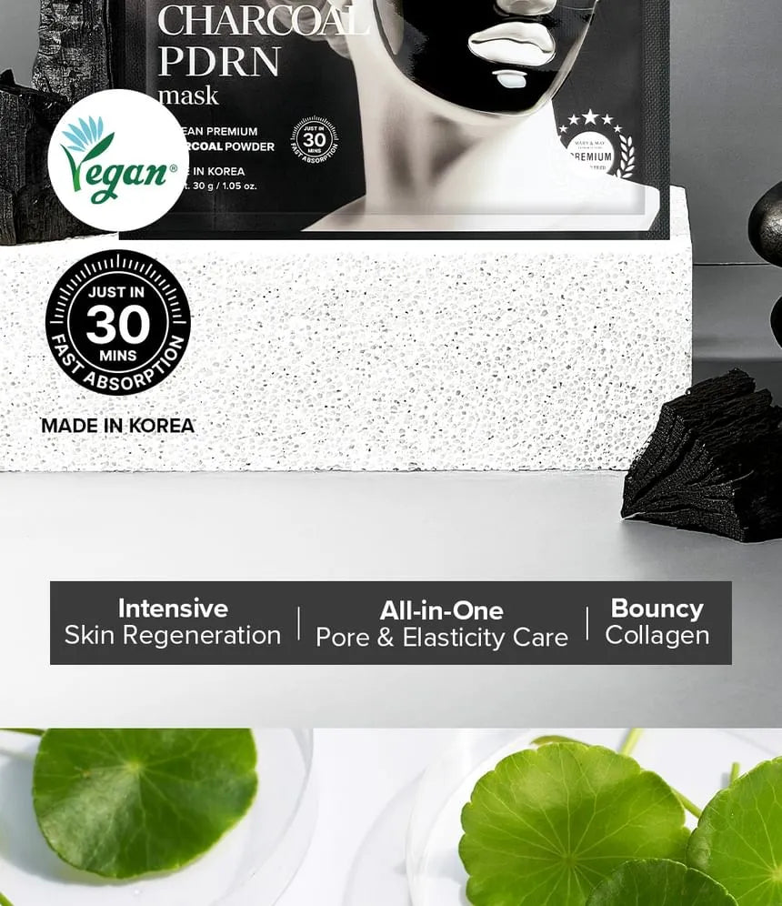 Vegan Collagen Charcoal PDRN Mask