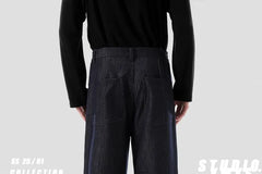 Mid Rise Plain Wide Leg Pants