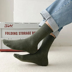 Plain Ribbed Socks
