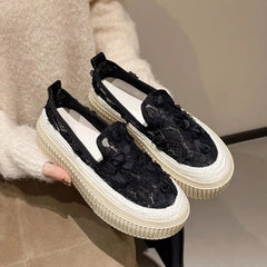 Platform Lace Slip-Ons