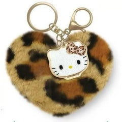 Sanrio Character Heart Shape Fur Bag Charm