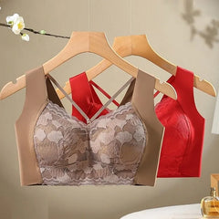 [90B - 115E] Plus Size Lace Full Cup Bra