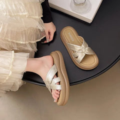 Platform Slide Sandals