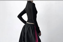 Drawstring Waist Striped Baggy Pants (Various Designs)
