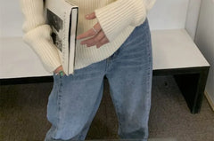 Off-Shoulder Ribbed Sweater