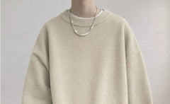 Crew Neck Plain Sweater