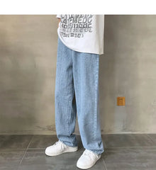 Straight-Cut Loose Jeans