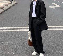 Unisex Straight-Leg Dress Pants