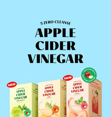 5 Zero Cleanse Apple Cider Vinegar - 3 Types 2pcs Bundle Set