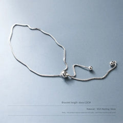 S925 Sterling Silver Bead Bracelet