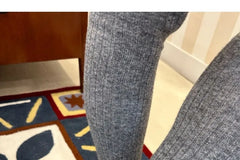 Plain Over The Knee Ribbed Socks