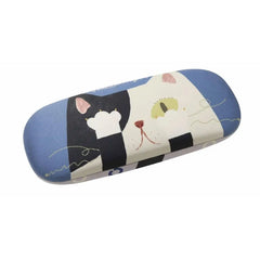 Cat Print Eyeglasses Case with Cleaning Cloth