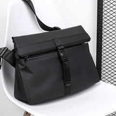 Buckled Fabric Crossbody Bag