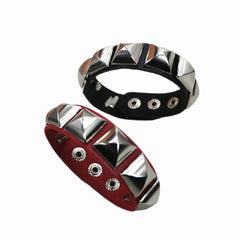 Studded Faux Leather Bracelet