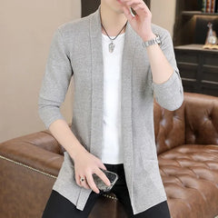 Plain Open Front Cardigan