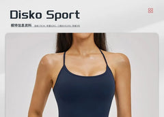 Spaghetti Strap Plain Yoga Romper