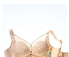 [90B - 115E] Plus Size Lace Panel Bra
