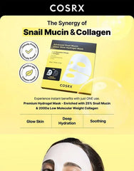Advanced Snail Mucin Glass Glow Hydrogel Mask Set