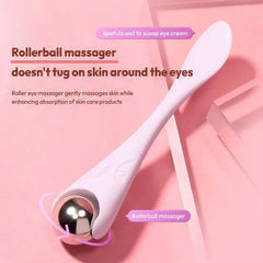 Plastic Stainless Steel Roller  Eye Massager with Spatula