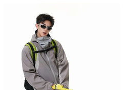 Outdoor Colorblock Hooded Light Jacket