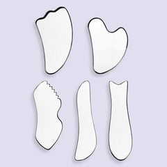 Polished Stainless Steel Massage Scraping Tool (Various Designs)