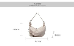 Nylon Plain Shoulder Bag