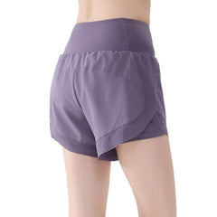 Elastic Waist Plain Sweatshorts