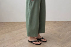 Drawstring Waist Loose-Fit Pants