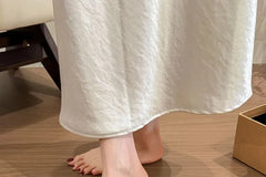 Square-Toe Polka Dot Chunky Heel Slide Sandals