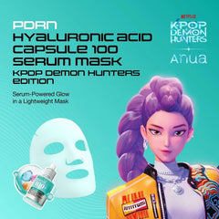 Bundle: Kpop Demon Hunters PDRN Hyaluronic Acid Capsule 100 Serum Mask Set